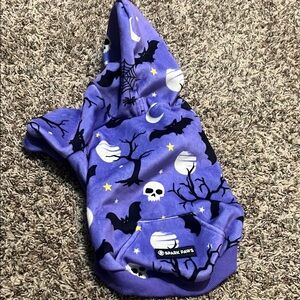 Purple PARK PAWS Halloween Dog Hoodie